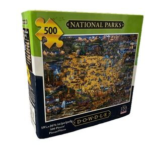 Dowdle Jigsaw Puzzle "National Parks" 500 Pieces 19" x 26" Made‎ in USA NIB